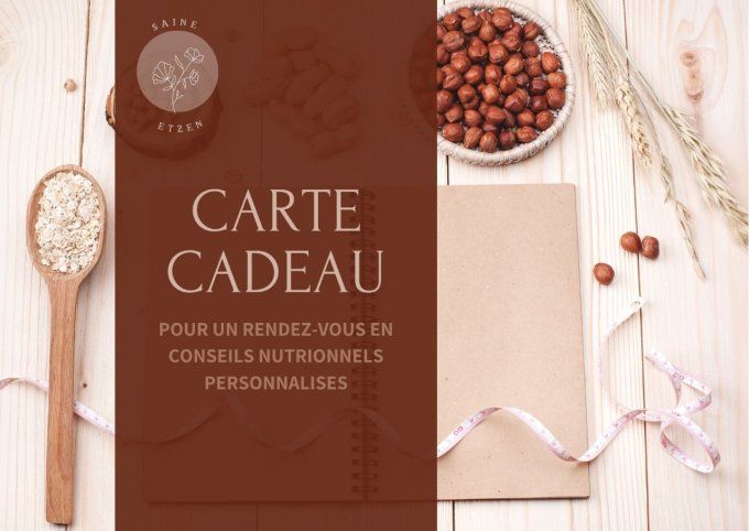  carte cadeau conseils en nutrition 