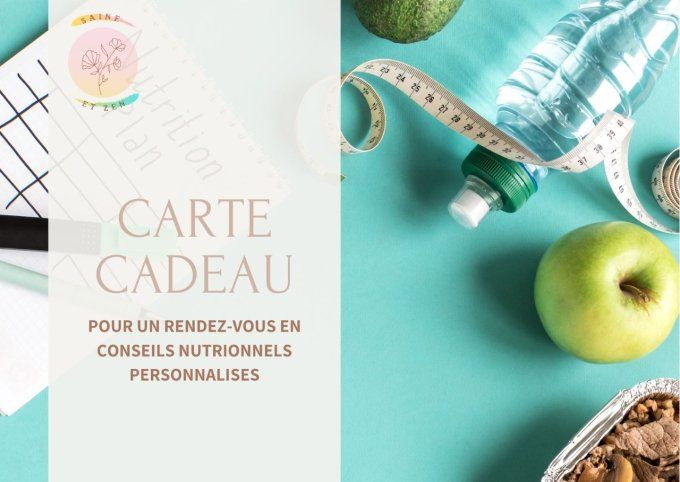  carte cadeau conseils en nutrition 