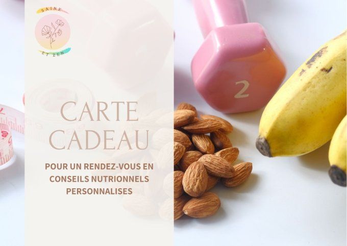  carte cadeau conseils en nutrition 