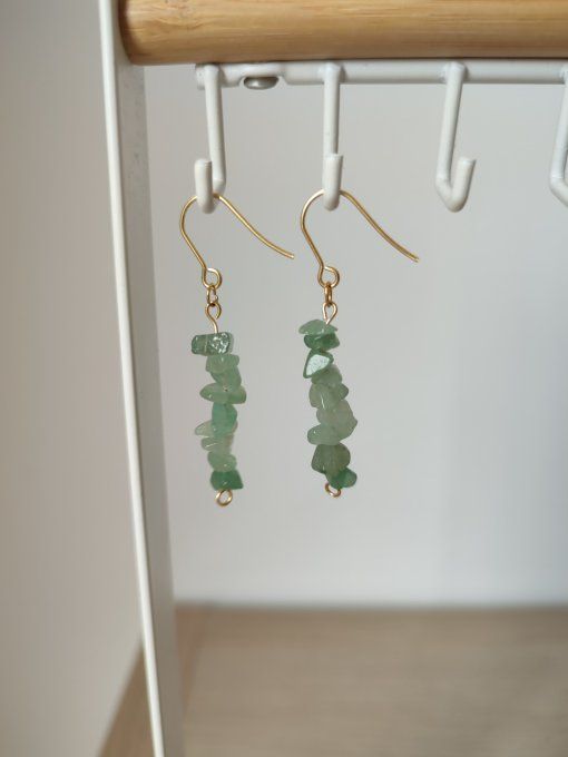 Boucles d'oreille Aventurine