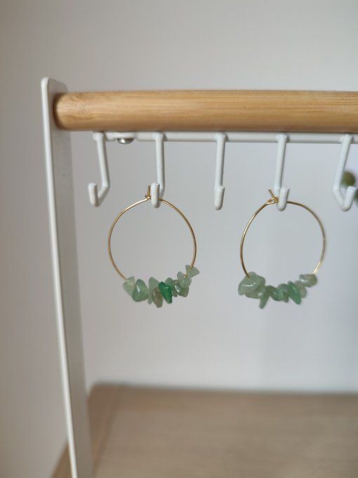 Boucles d'oreille Aventurine