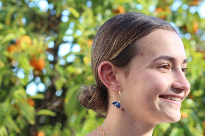 Boucles d'oreille Lapis Lazuli